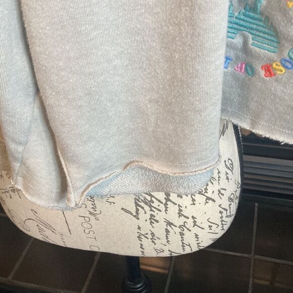 Disney Dose of Disney grey distressed hem shorts with pockets, size XL, guc - Picture 5 of 10